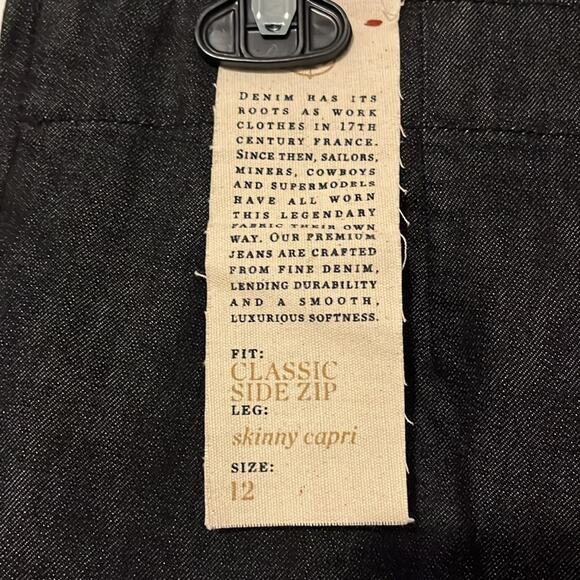 Talbots Classic Side Zip Skinny Capri, NWT - Picture 8 of 11